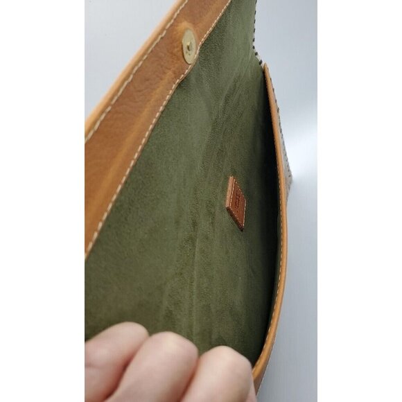 Soul Carrier Illumination Cowhide Suede Leather Clutch Purse with Tassel